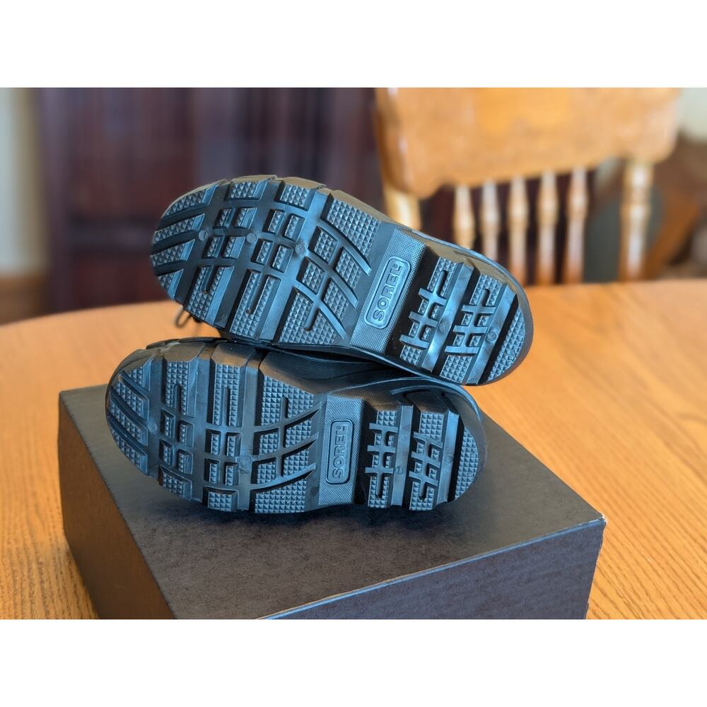Sorel Children's Flurry Boot Insulated Winter Boots Size 12 Black City Grey - Picture 5 of 10